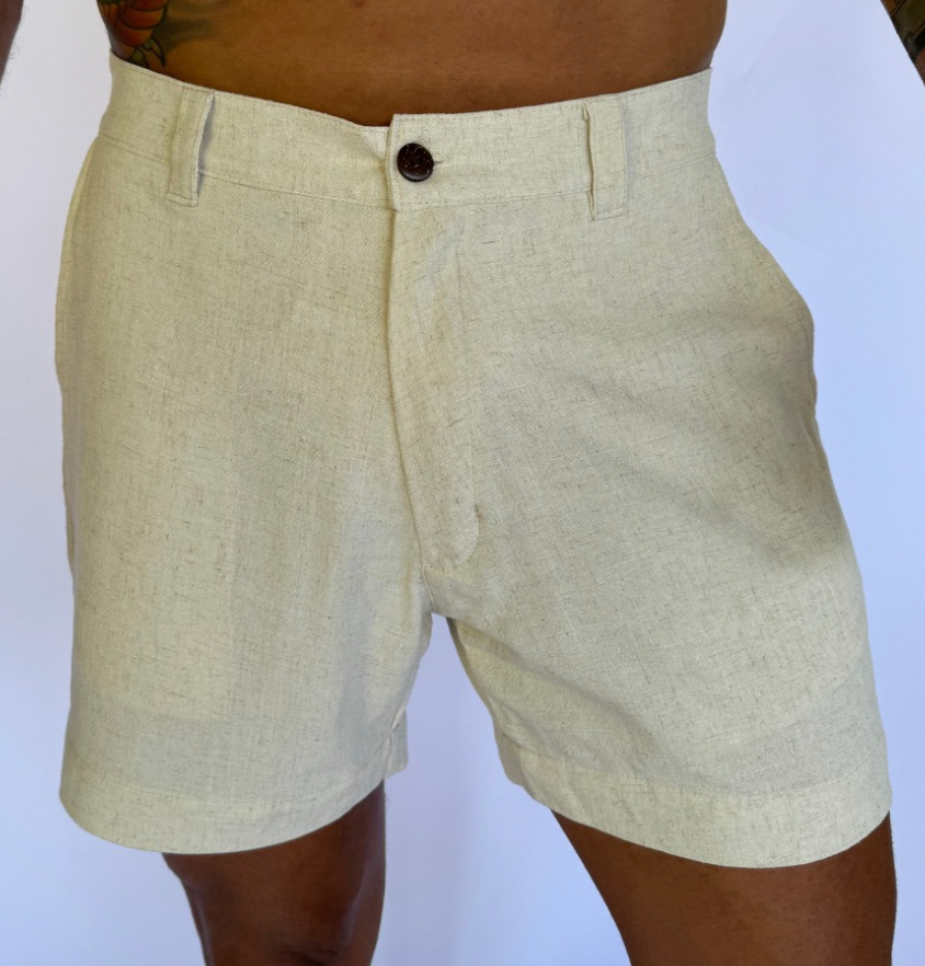 Tailored Shorts Off Caramel Green Ice